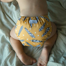 Load image into Gallery viewer, Cloth Nappy - Boho Feathers

